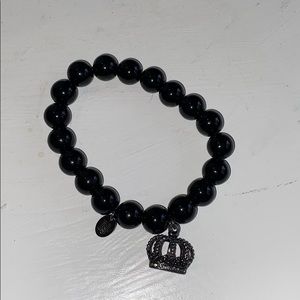 Black beaded JuicyCouture bracelet